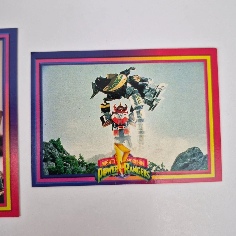1994 Mighty Morphin Power Rangers Trading Cards Green Ranger and Zords Lot
